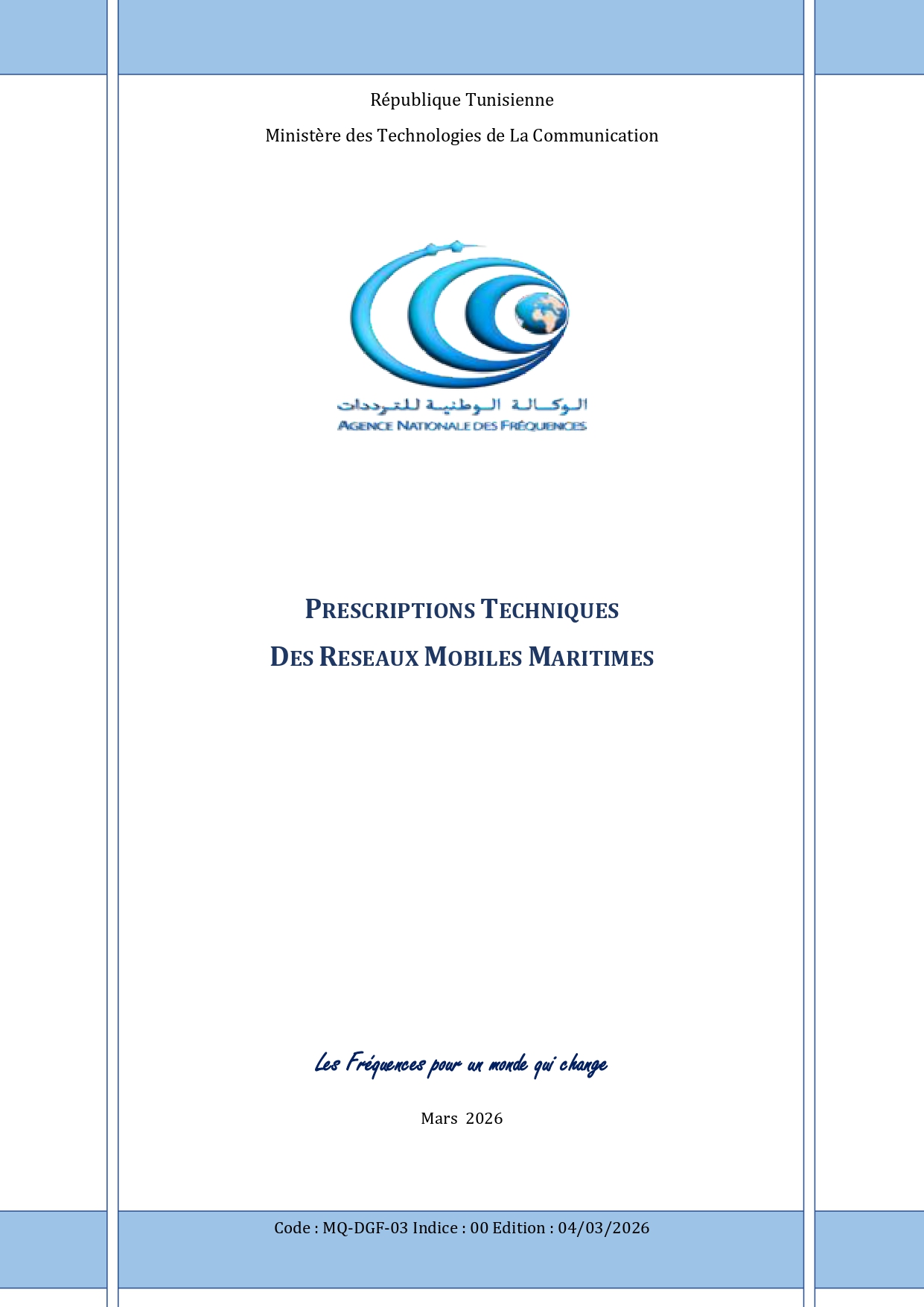 Prescriptions Techniques des réseaux mobiles maritimes
