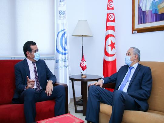 زيارة السيد محمد الفاضل كريّم وزير تكنولوجيات الاتصال والتحول الرقمي  إلى مقر الوكالة الوطنية للترددات